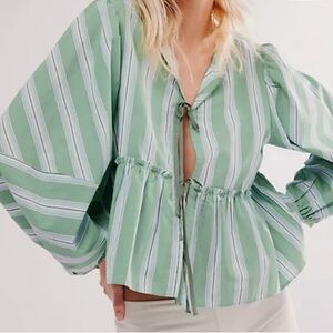 Free People Brunch Babe Blouse